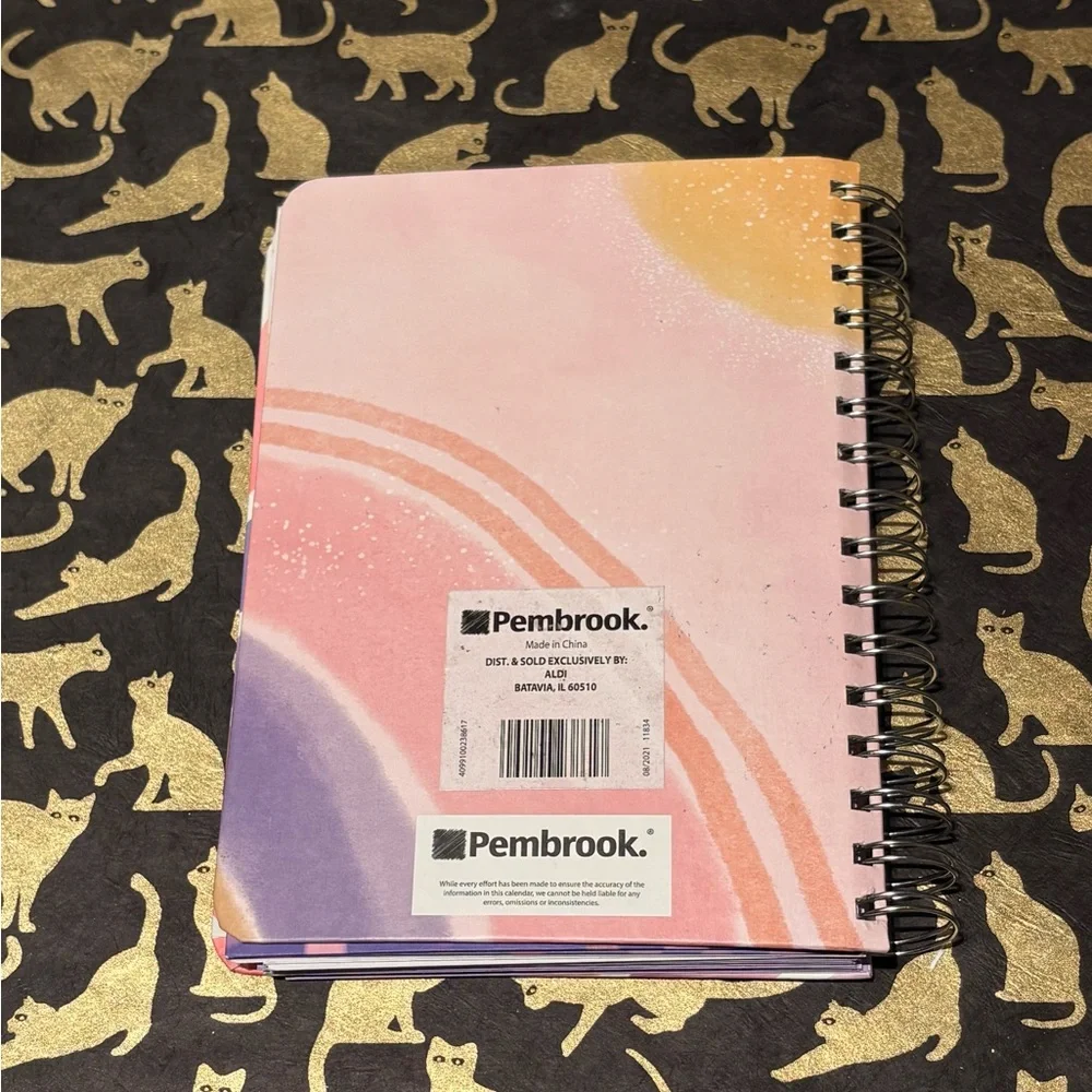 Yearly planner with stickers